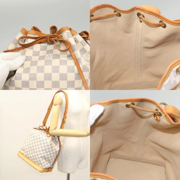 LOUIS VUITTON Damier Azur Noe Shoulder Bag N42222 LV Auth 123746 - Picture 15 of 16